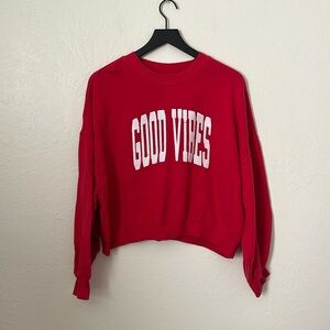 Old navy women’s size large cropped sweatshirt